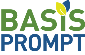 Colourful logo with leaves and text